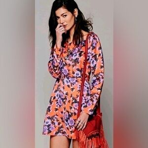 Free People Coral Parker dress